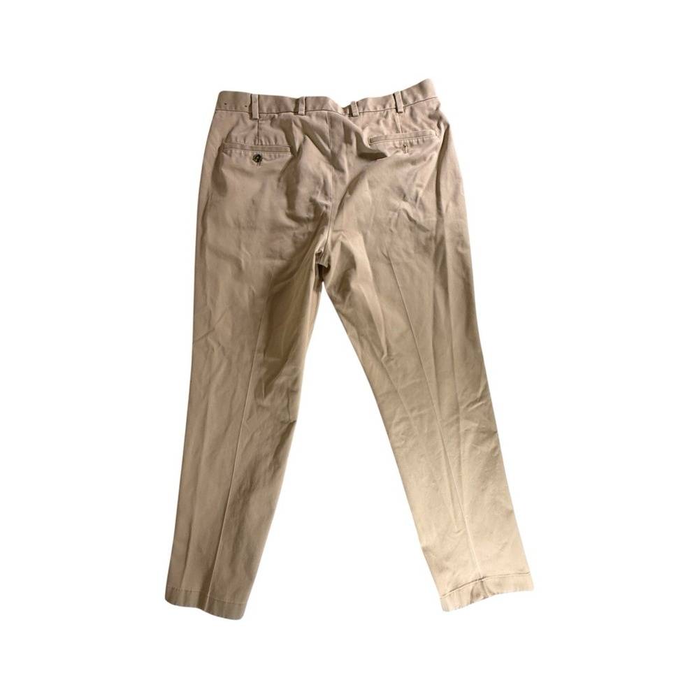 Brooks Brothers Advantage Chino Pants Size 38x32 Tan Clark Fit 100% Cotton - Picture 2 of 15